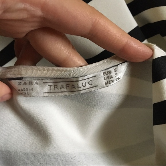 Zara striped crop top bell sleeve - Picture 7 of 8